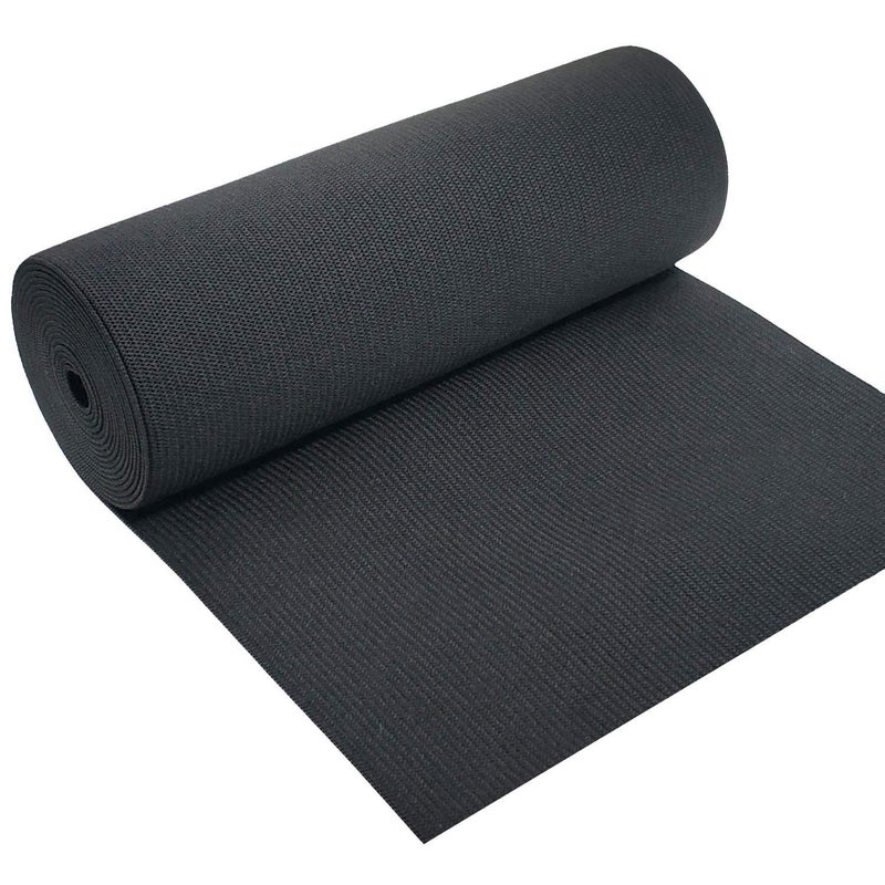 8 Inch Wide Black Heavy Stretch High Elasticity Knit Elastic Band 2 Yards